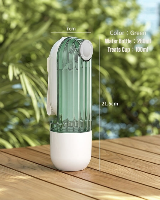 Portable 2 in 1 (Water and Treats) Bottle