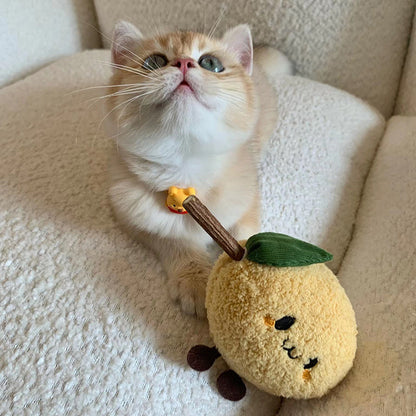 Plush Catnip Chew Toy [Lemon]