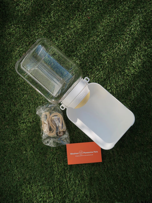 1L Outdoor Pup Water Bottle [Creamy White]
