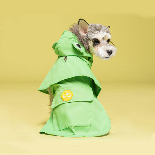 Dinosaur Dog Raincoat [Apple Green]