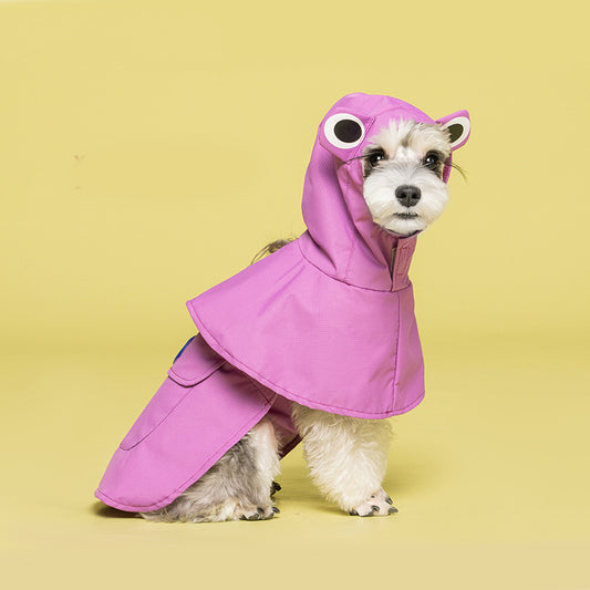 Dinosaur Dog Raincoat [Hot Pink]