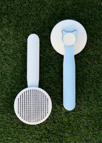 Easy-Clean Pet Slicker Brush [Blue]