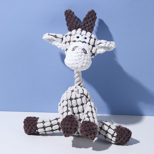 Squeaky Chew Dog Toy [Goat]