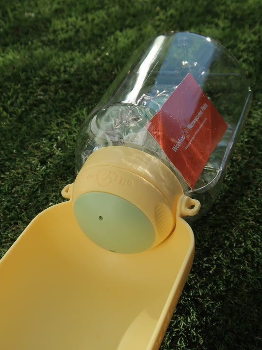 1L Outdoor Pup Water Bottle [Mustard Yellow]