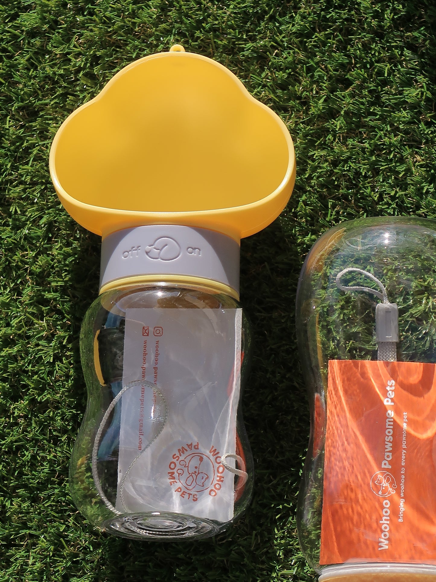 Cloud Outdoor Dog Water Bottle [Yellow]