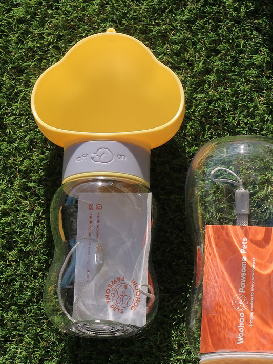 Cloud Outdoor Dog Water Bottle [Yellow]
