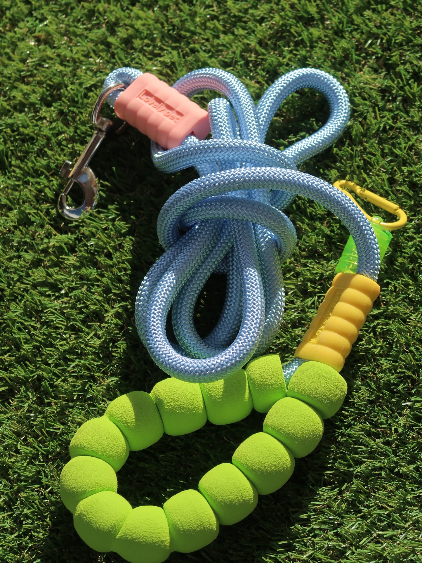 Bubble Comfort Dog Leash [Blue & Green]