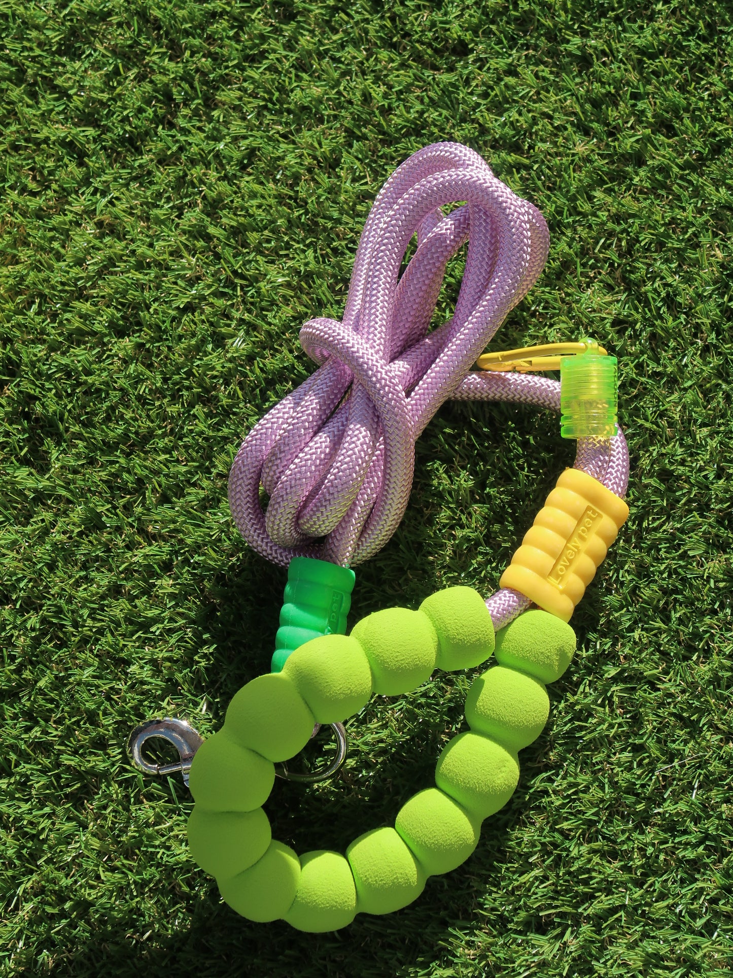 Bubble Comfort Dog Leash [Green & Purple]