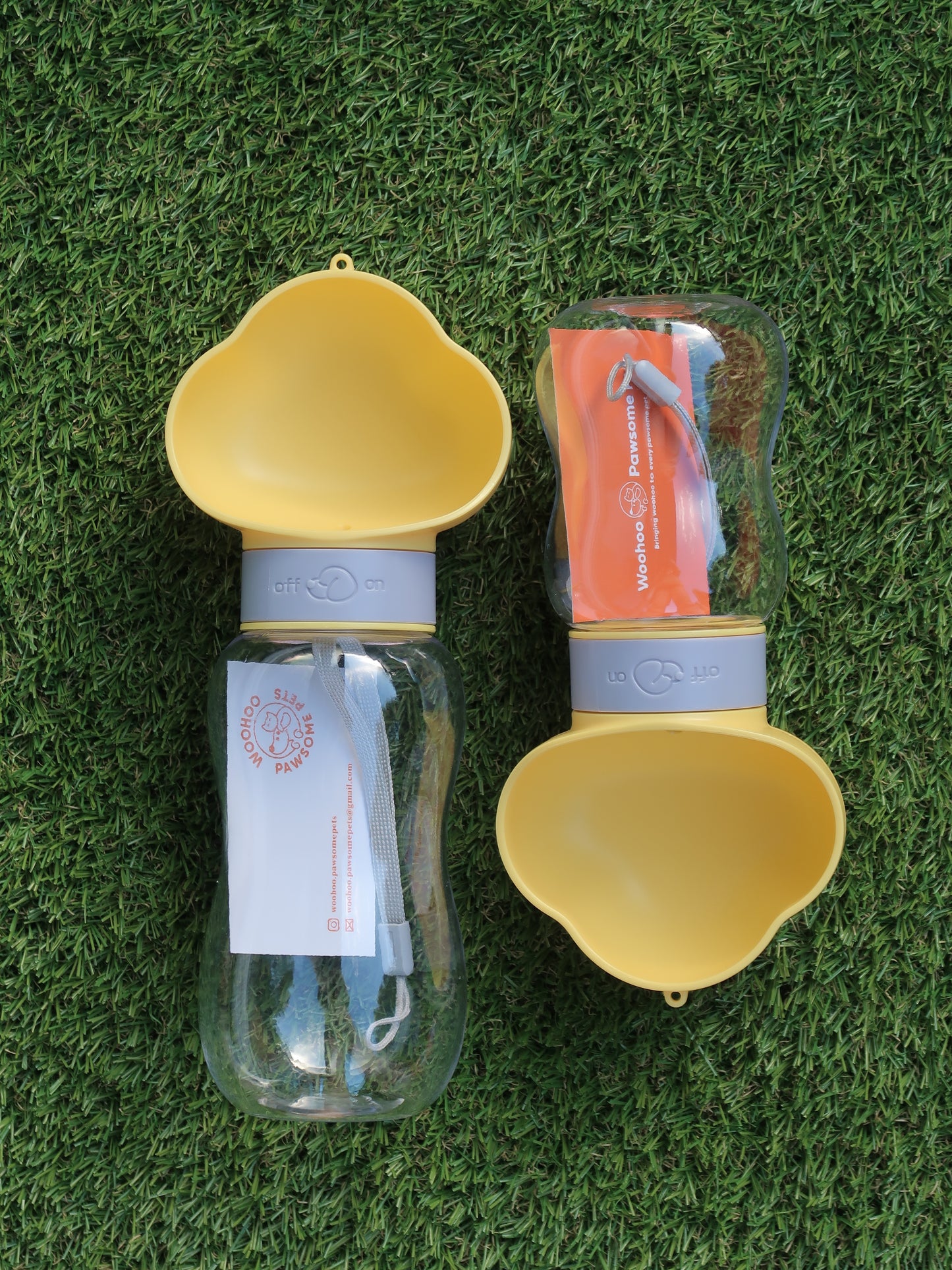 Cloud Outdoor Dog Water Bottle [Yellow]