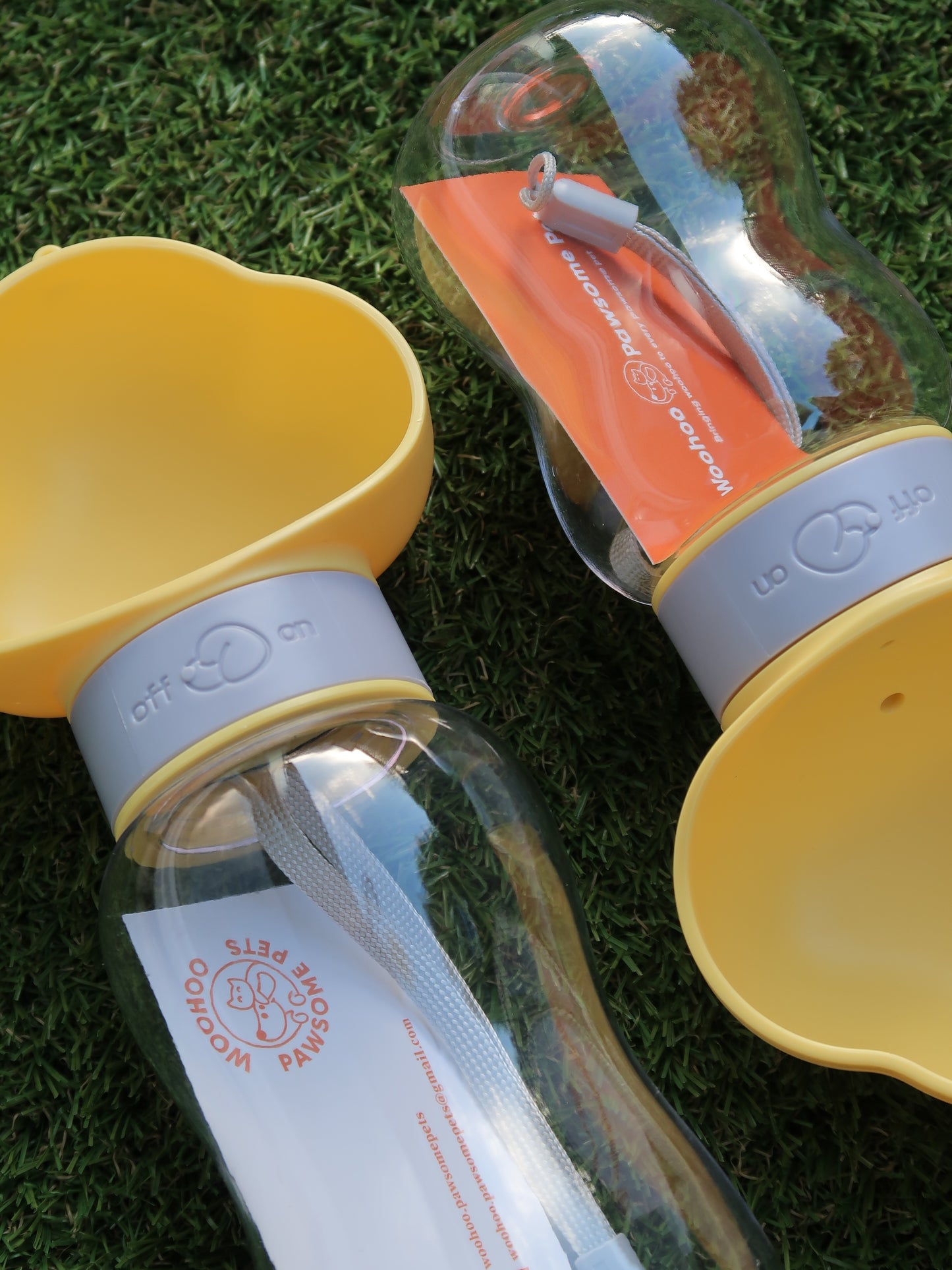 Cloud Outdoor Dog Water Bottle [Yellow]