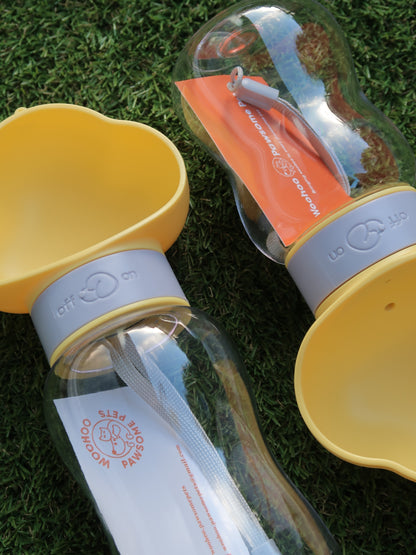 Cloud Outdoor Dog Water Bottle [Yellow]