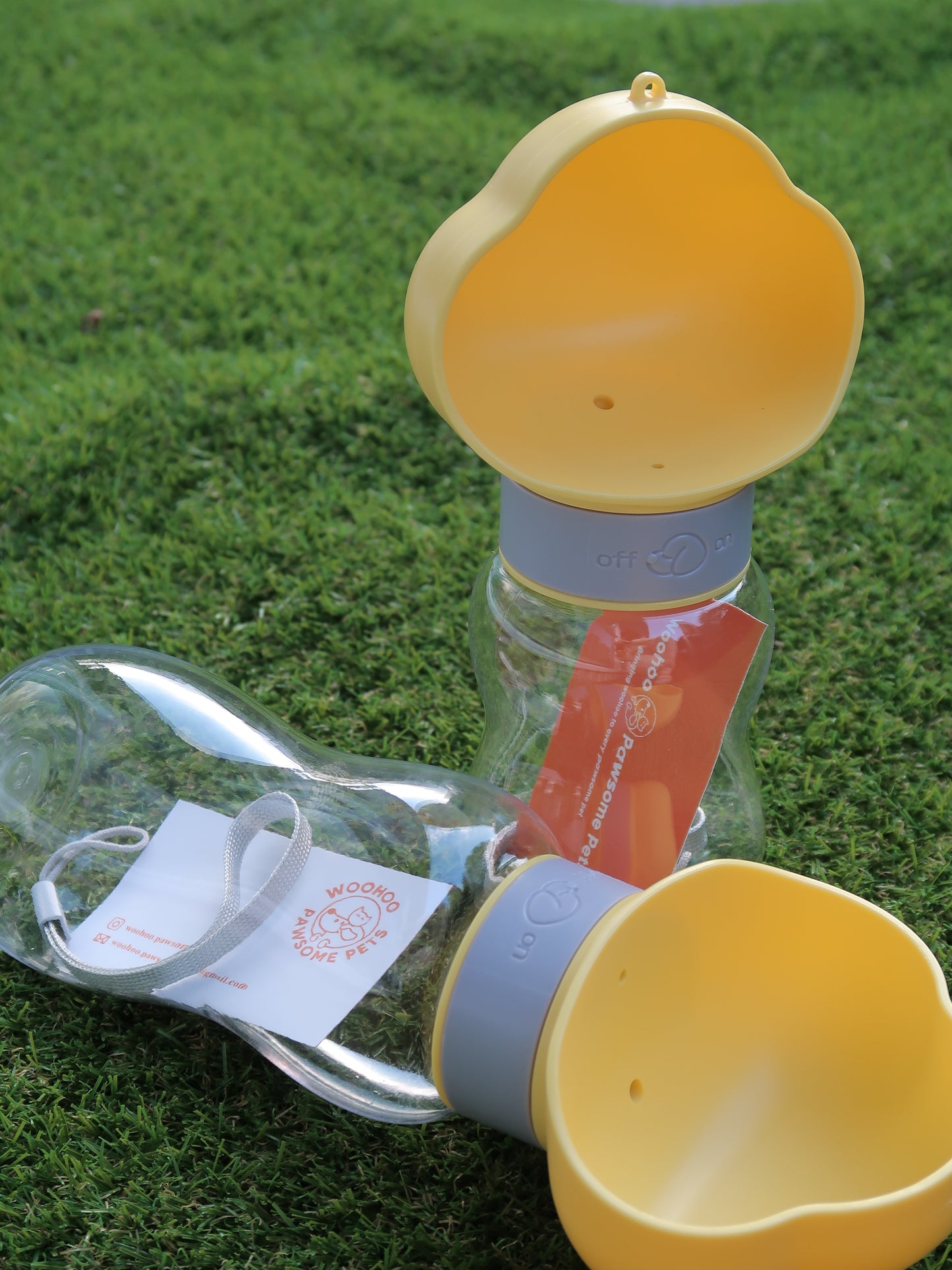Cloud Outdoor Dog Water Bottle [Yellow]