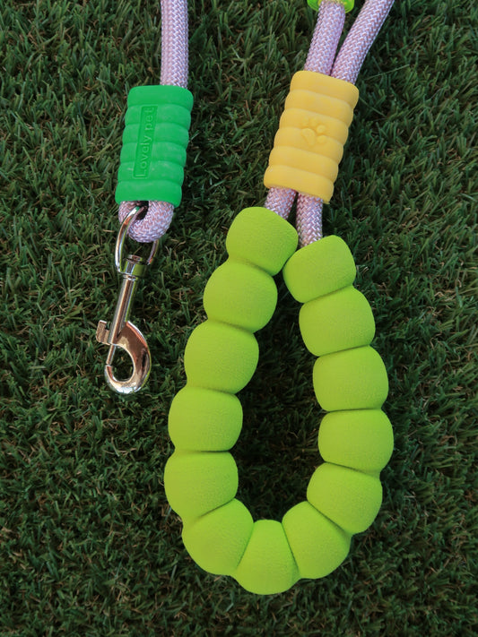 Bubble Comfort Dog Leash [Green & Purple]
