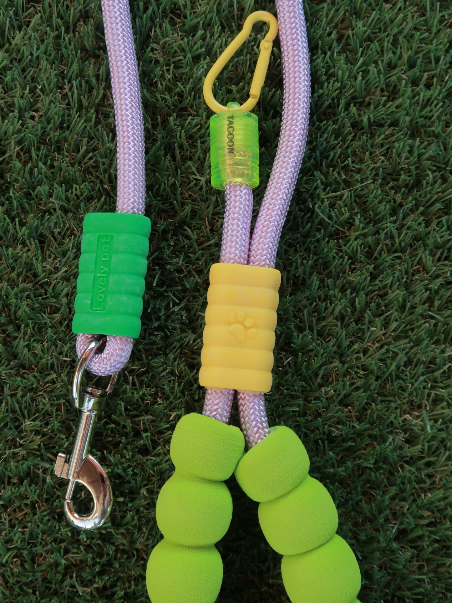 Bubble Comfort Dog Leash [Green & Purple]