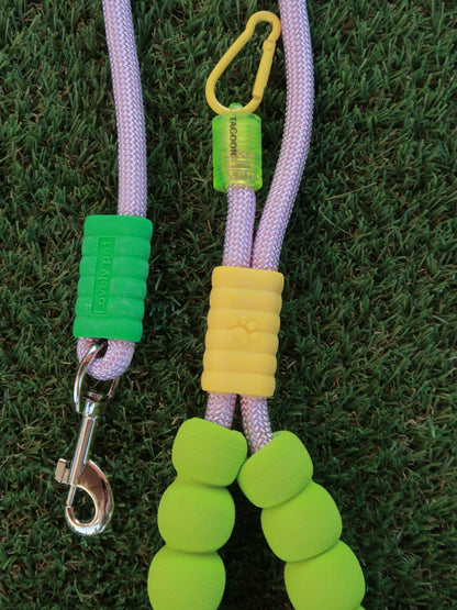 Bubble Comfort Dog Leash [Green & Purple]