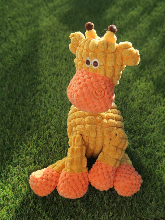 Squeaky Plush Giraffe Chew Toy