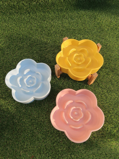 Ceramic Slow Feeder Bowl [Lemon]