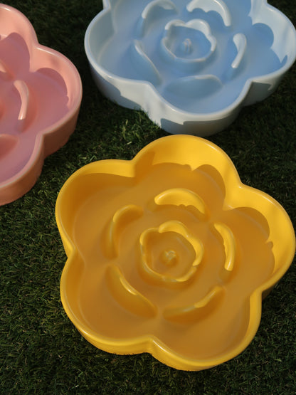 Ceramic Slow Feeder Bowl [Lemon]