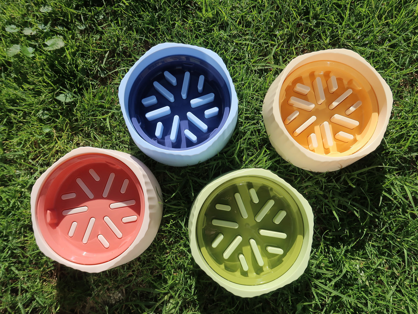 Two-way Slow Feeder Bowl [Ocean Blue]