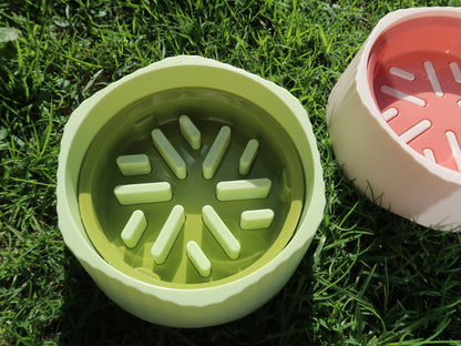 Two-way Slow Feeder Bowl [Matcha Green]