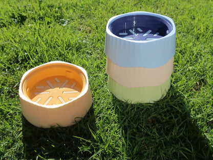 Two-way Slow Feeder Bowl [Ocean Blue]