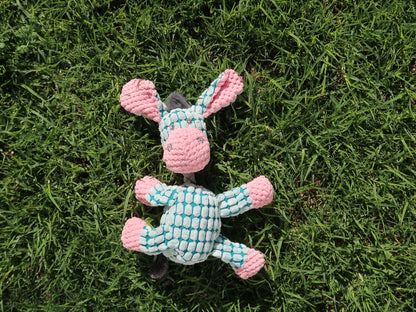 Squeaky Plush Puppy Chew Toy [Donkey]
