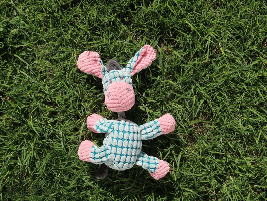 Squeaky Plush Puppy Chew Toy [Donkey]