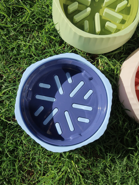 Two-way Slow Feeder Bowl [Ocean Blue]