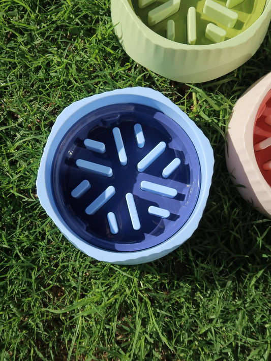 Two-way Slow Feeder Bowl [Ocean Blue]
