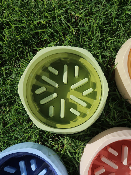 Two-way Slow Feeder Bowl [Matcha Green]