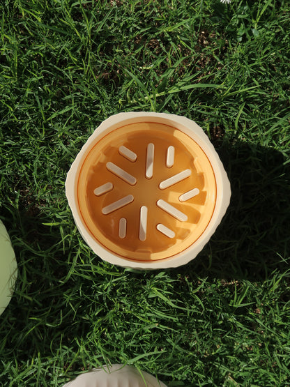 Two-way Slow Feeder Bowl [Butter]