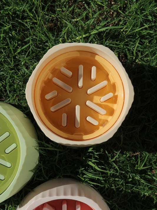 Two-way Slow Feeder Bowl [Butter]