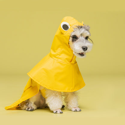 Dinosaur Dog Raincoat [Lemon]