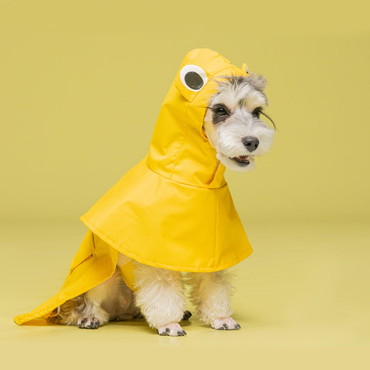 Dinosaur Dog Raincoat [Lemon]